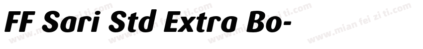 FF Sari Std Extra Bo字体转换